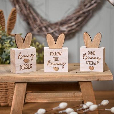 Rustic Bunny Block Ear