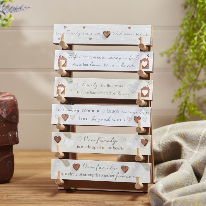 Family Table Top Sign, Design: 1
