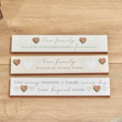Family Table Top Sign