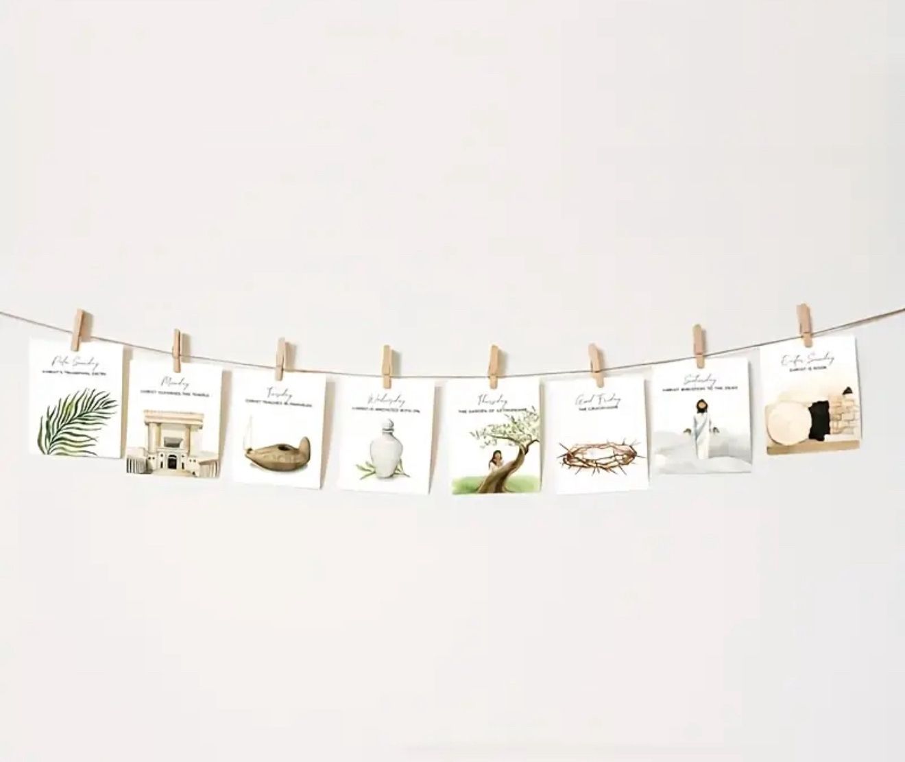 Holy week Picture Cards and hanger