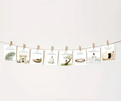 Holy week Picture Cards and hanger