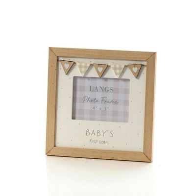 Baby's First Scan Frame with Bunting