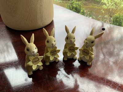 Resin Bunny Figure