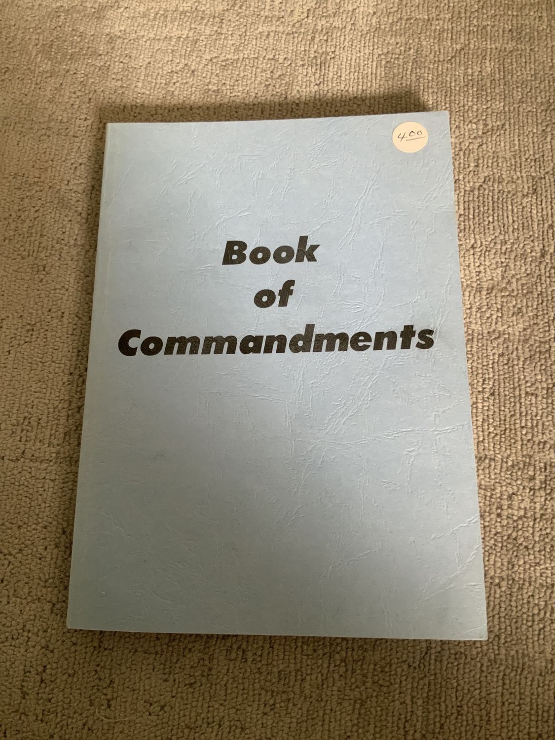 ***PRELOVED/SECONDHAND*** Book of Commandments