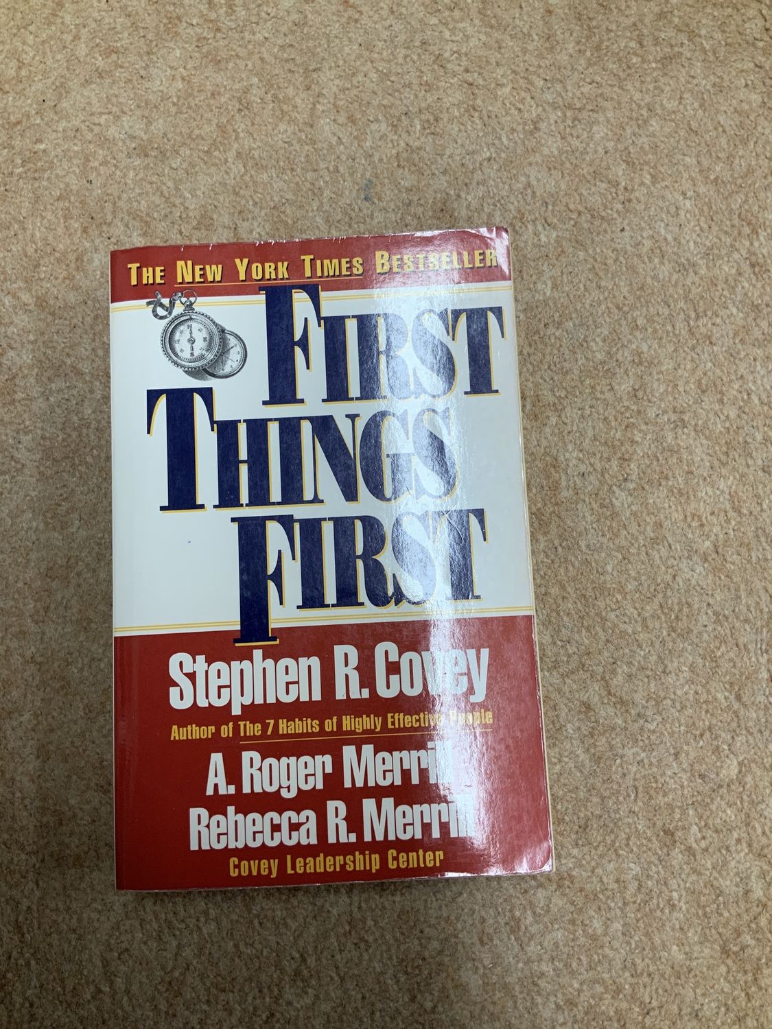 ***PRELOVED/SECONDHAND*** First Things First
