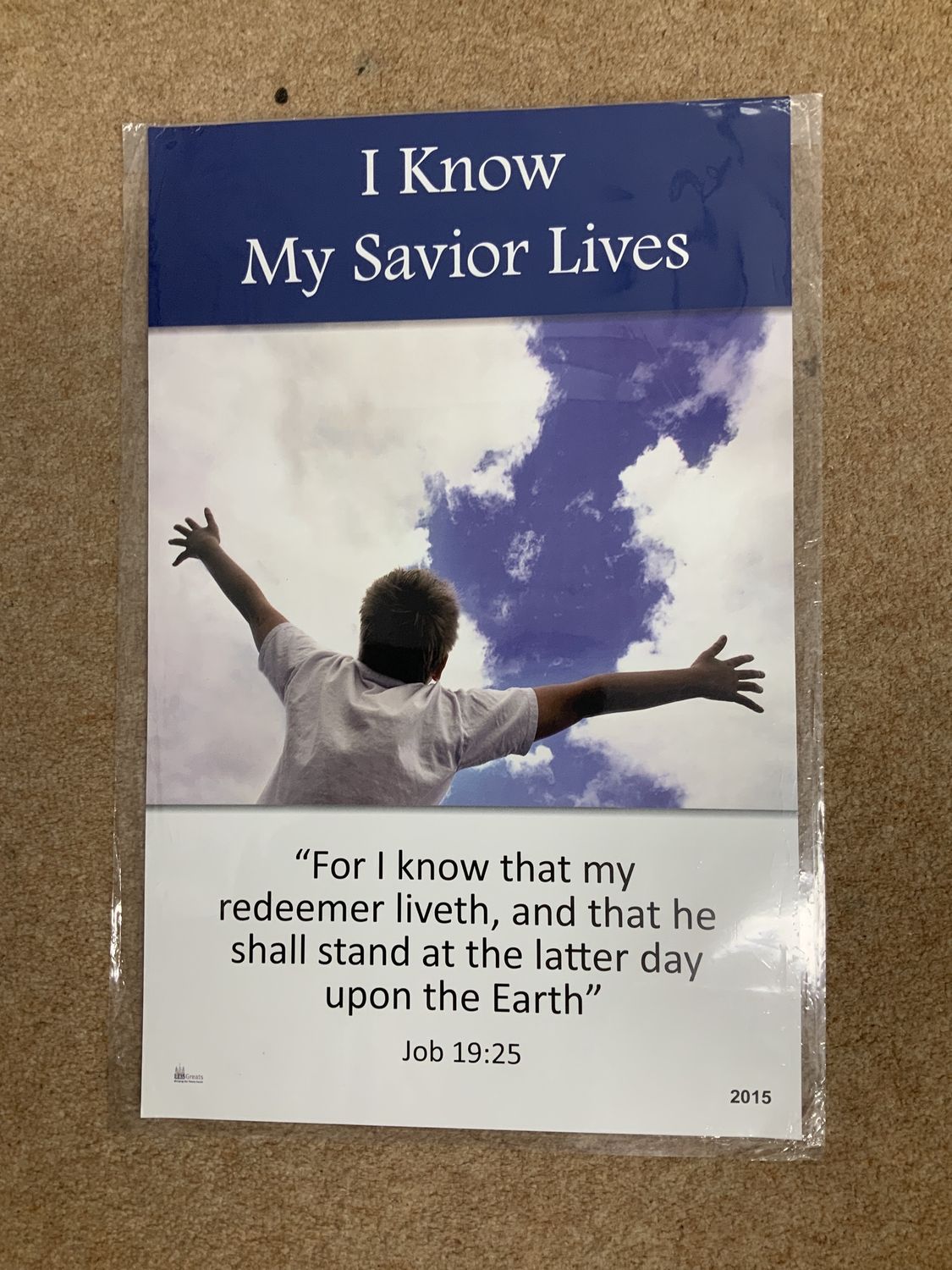 ***PRELOVED/SECONDHAND*** I know my Savior Lives Poster