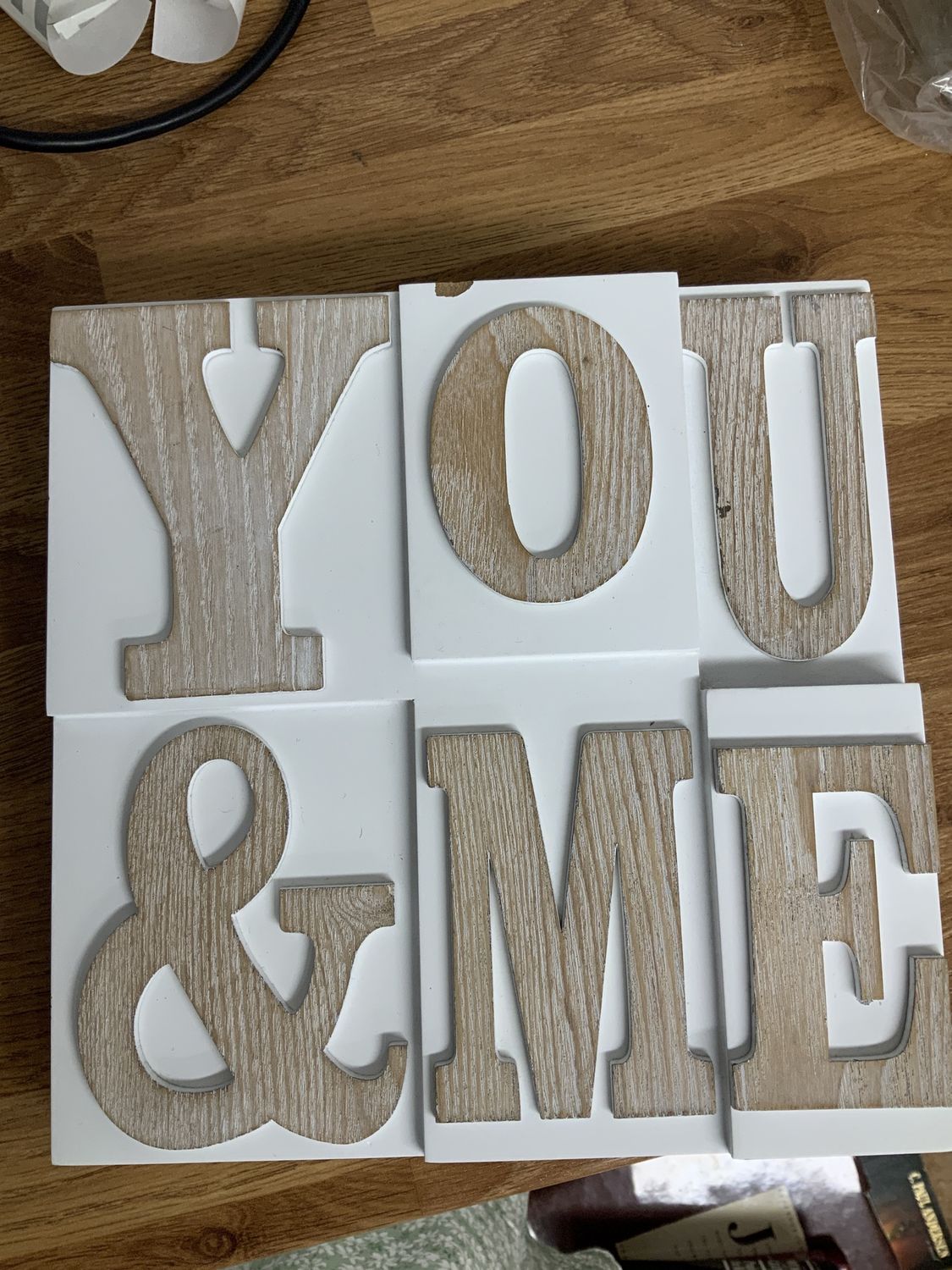 ***PRELOVED/SECONDHAND*** Me &amp; You wooden sign