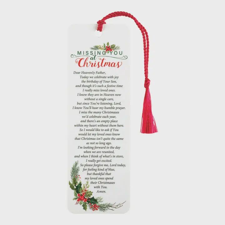Missing You At Christmas, Design: Bookmark