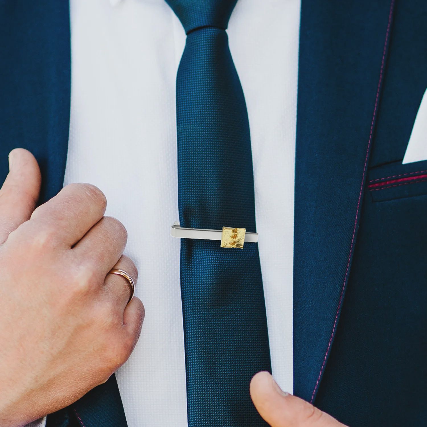 Golden Plates Tie Bar