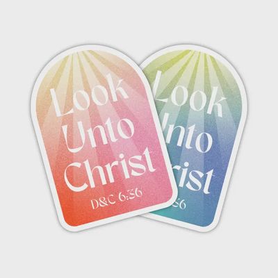 2025 Lds Youth Theme Stickers, Look Unto Christ Sticker