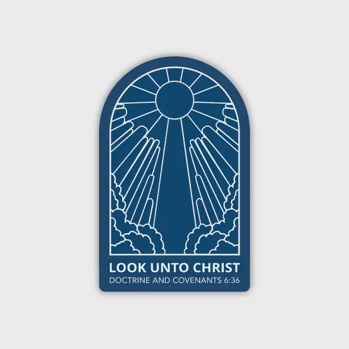 2025 Youth Theme Sticker, Look Unto Christ Sticker