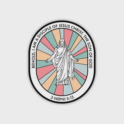 2024 Youth Theme Stickers, Behold I Am A Disciple of Jesus Christ