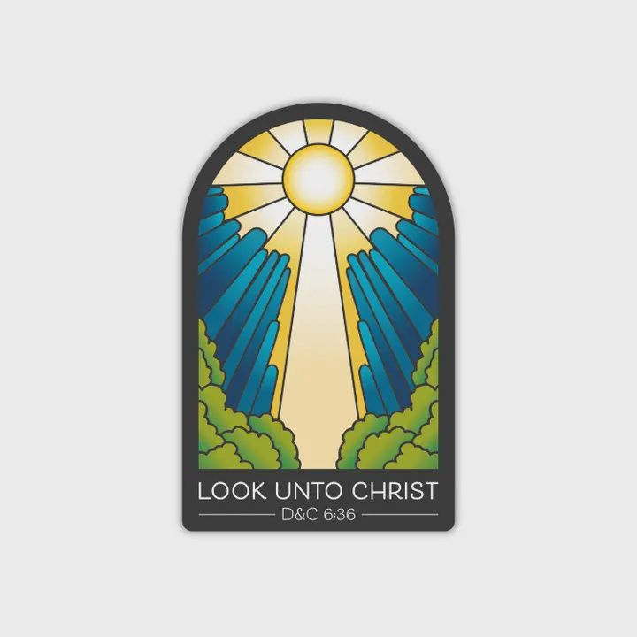 2025 Youth Theme, Look Unto Christ Sticker