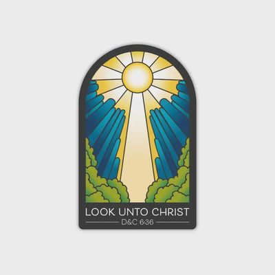 2025 Youth Theme, Look Unto Christ Sticker