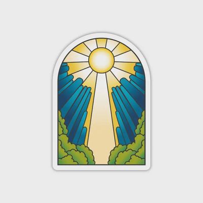 2025 Youth Theme Sticker, Look Unto Christ Vinyl Sticker