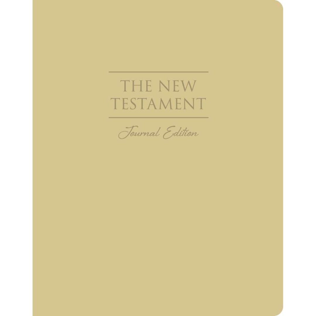The New Testament, Journal Edition, Large Print Faux Leather (No Index)