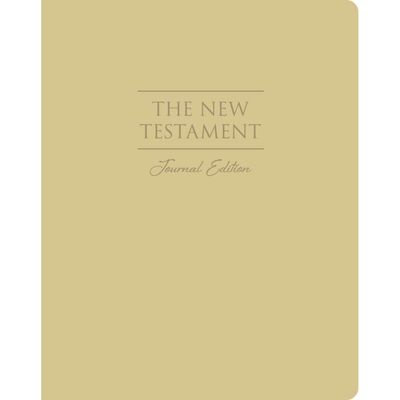 The New Testament, Journal Edition, Large Print Faux Leather (No Index)