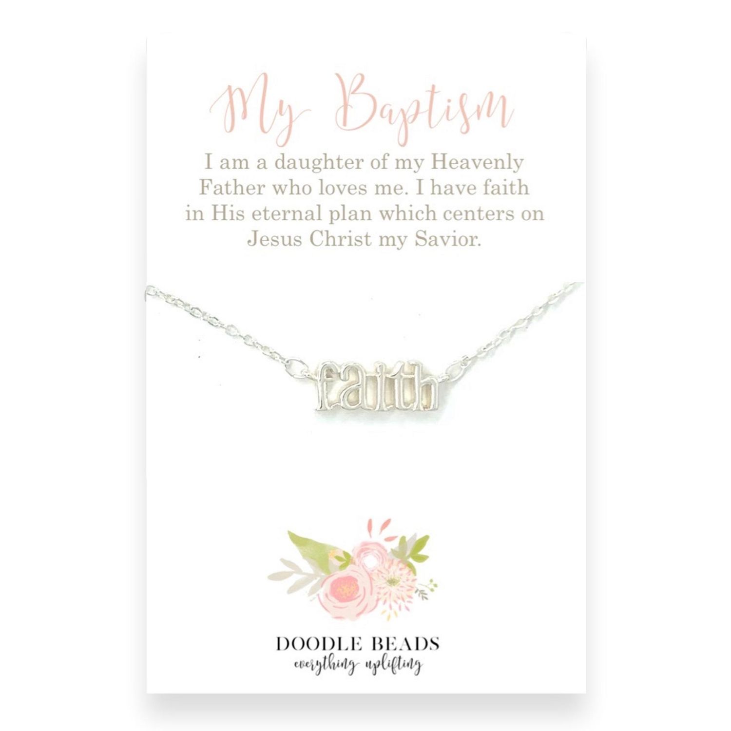 My Baptism Faith Necklace