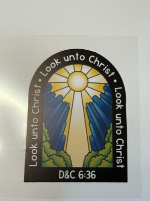 Look Unto Christ Sticker