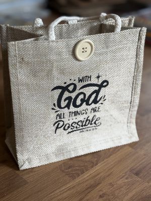 With God Mini Canvas Bag
