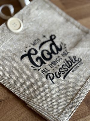 With God Mini Canvas Bag