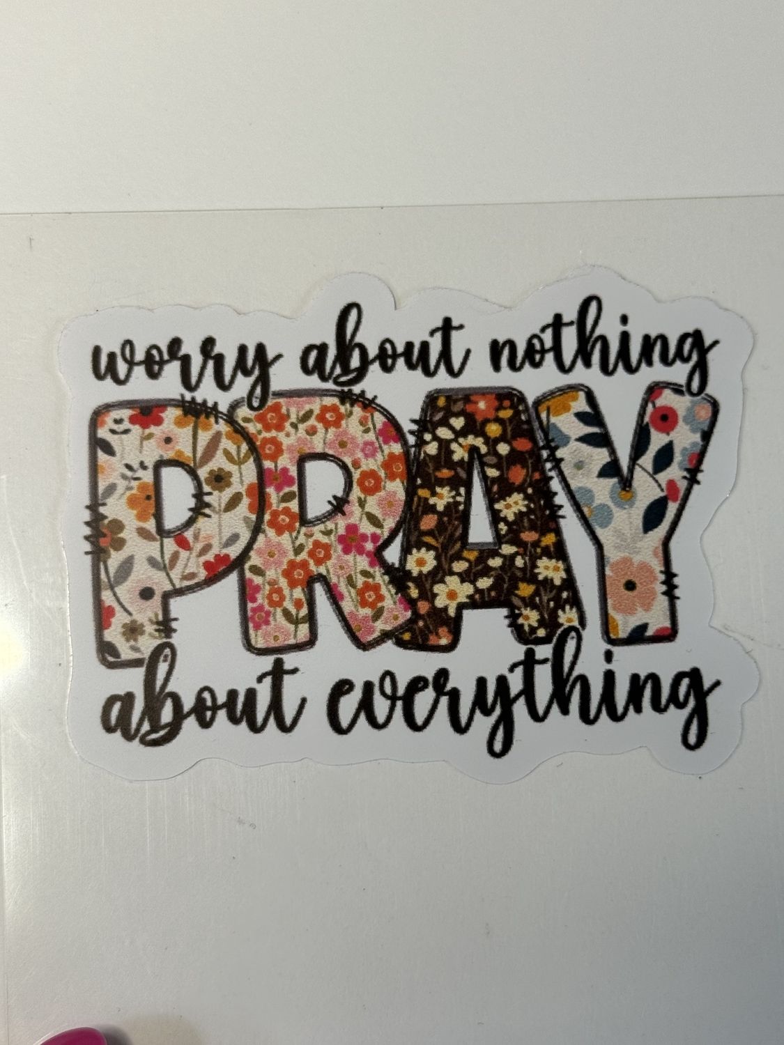 Worry About Nothing Vinyl Sticker