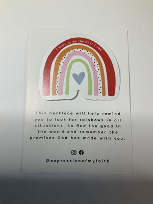 I like to Look for Rainbows Necklace