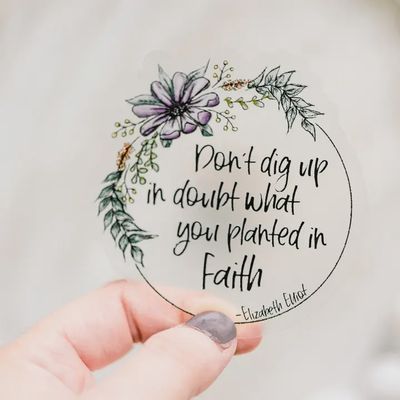 Don&#39;t Dig Up, Sticker Clear, Vinyl Sticker, 3x3 in.