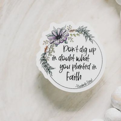 Don&#39;t Dig Up, Sticker Clear, Vinyl Sticker, 3x3 in.
