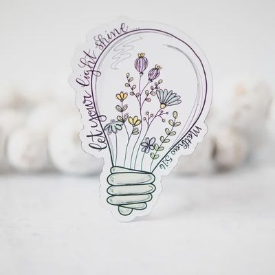 Let Your Light Shine, Christian 3&quot;x3&quot; Magnet