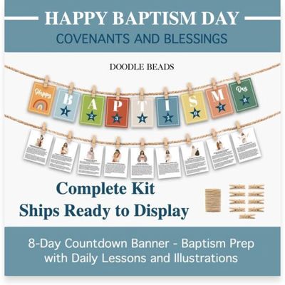 Happy Baptism Day Countdown Banner