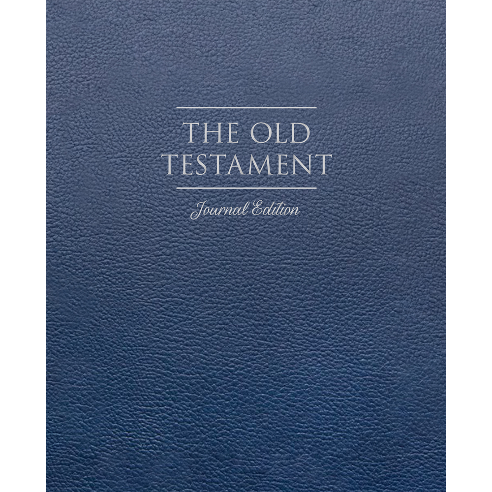 The Old Testament, Journal Edition, Faux Leather Blue
