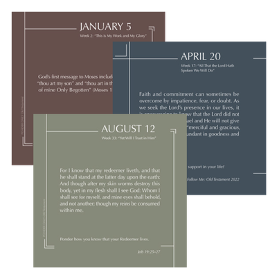Ponder Daily Old Testament 2026 Desktop Calendar