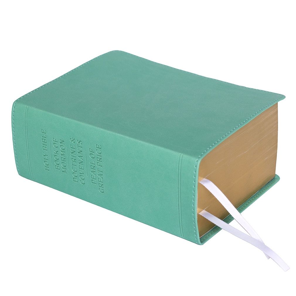 Hand-Bound Simulated Leather Quad - Tropical Turquoise