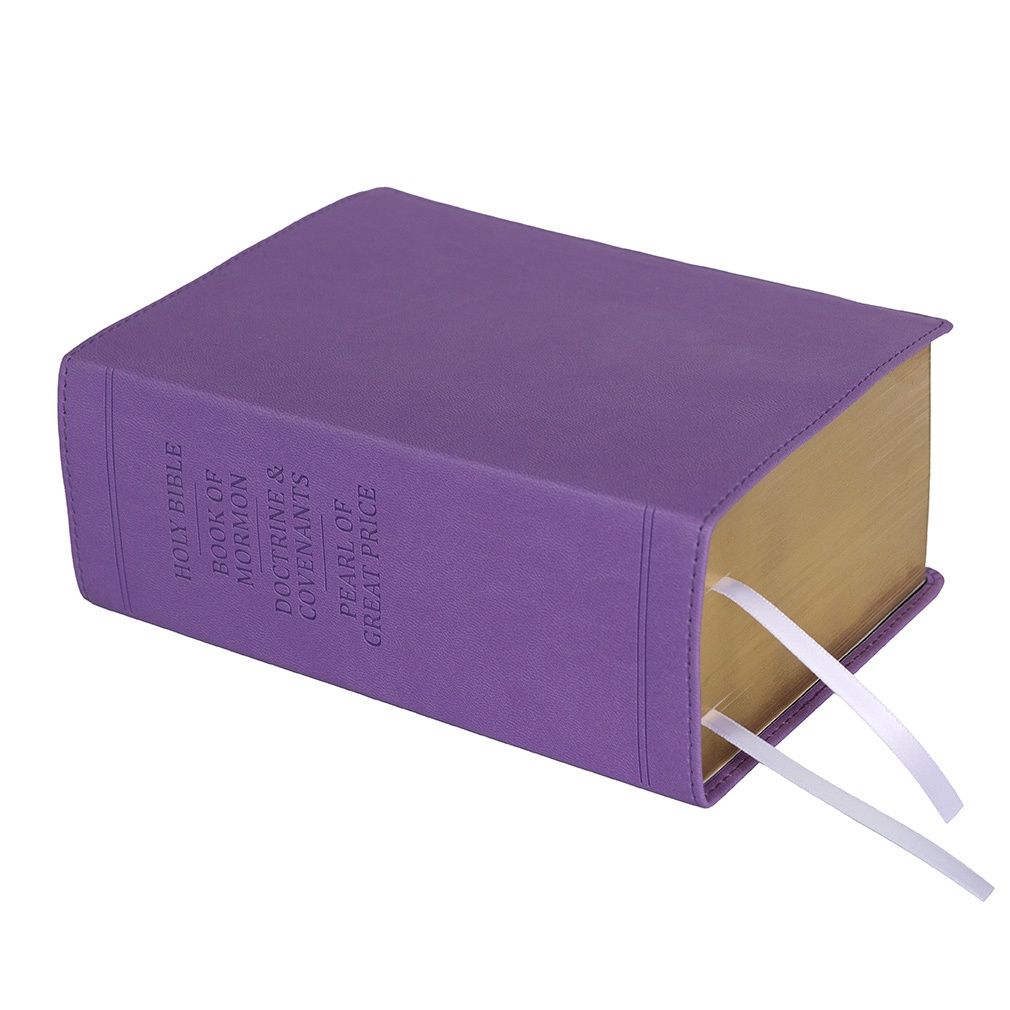 Hand-Bound Simulated Leather Quad - Wisteria Purple