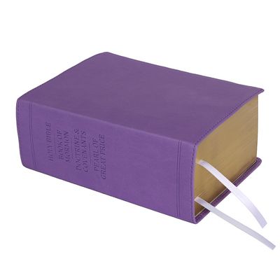 Hand-Bound Simulated Leather Quad - Wisteria Purple