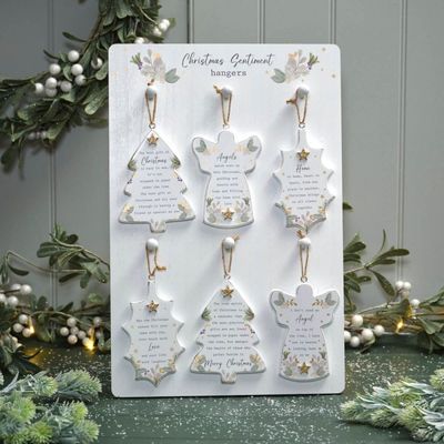 Christmas Sentiment Hangers