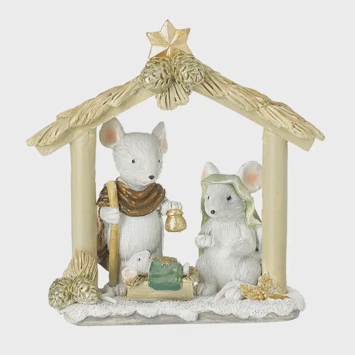 Mice Nativity Scene