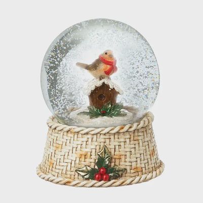 Robin Snow Globe