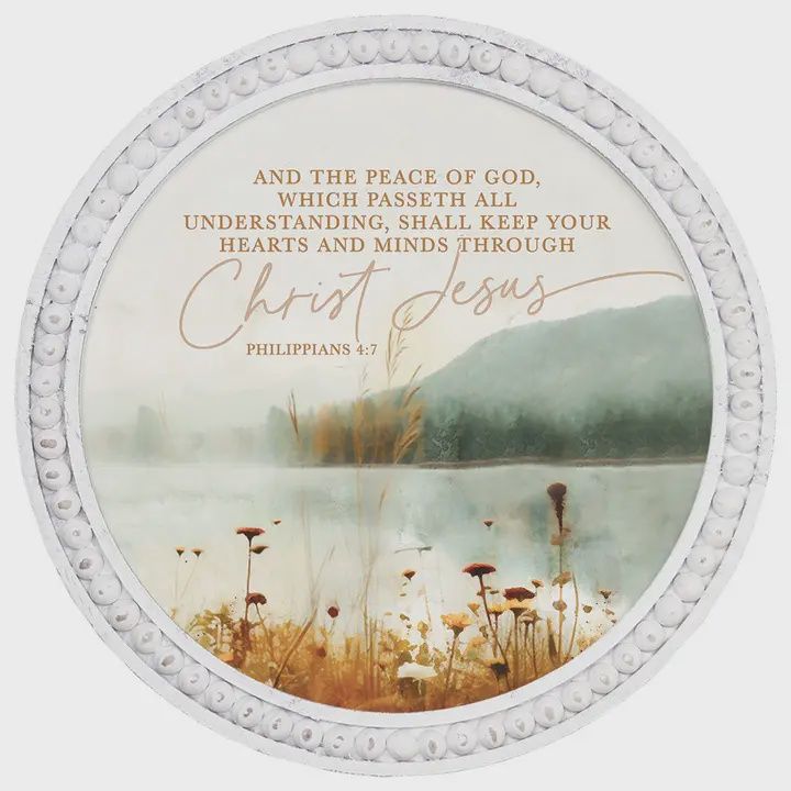 Peace of God Scene - Beaded Art Round