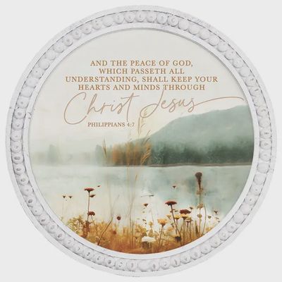 Peace of God Scene - Beaded Art Round
