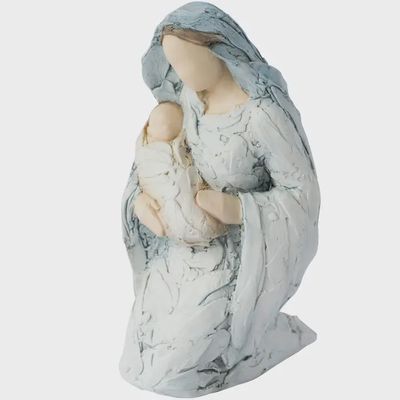 Mary &amp; Jesus Decorative Ornamental Nativity Figurine