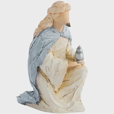 Wise Man Blue (Myrrh) Decorative Nativity Figurine