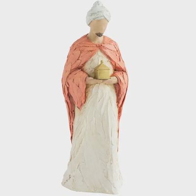 Wise Man Red (Frankincense) Decorative Nativity Figurine