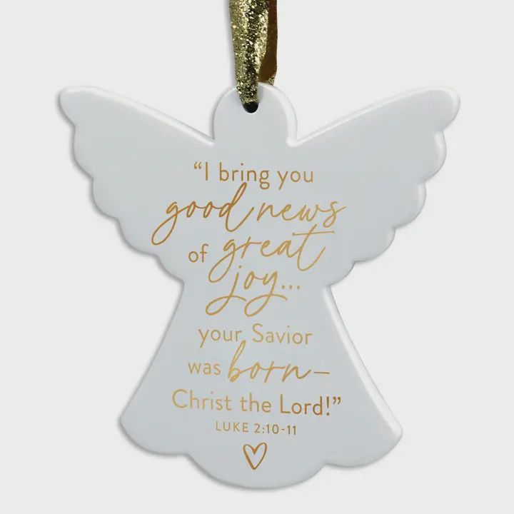 Christmas Ornament Good News Angel
