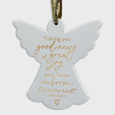 Christmas Ornament Good News Angel