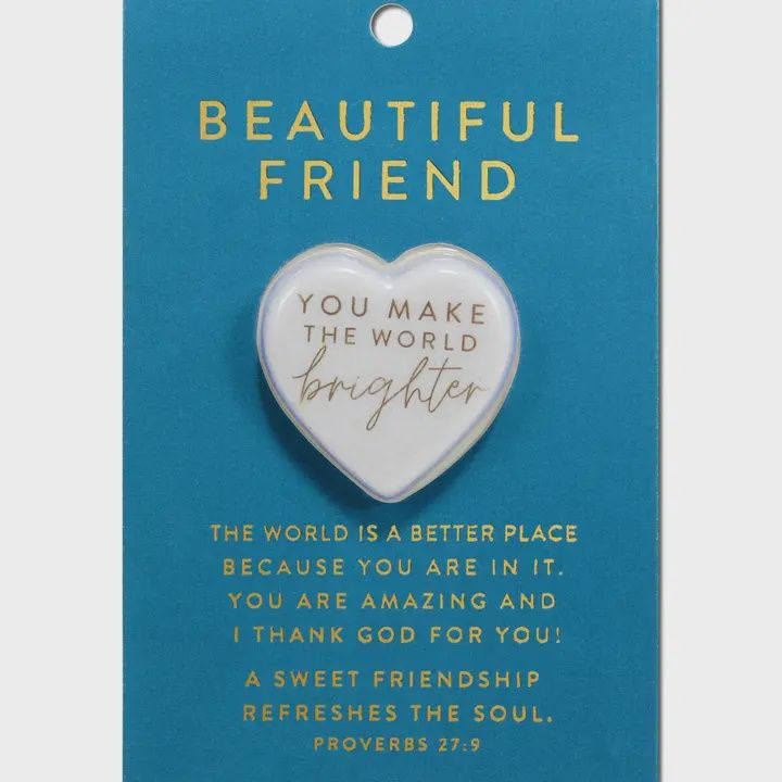 Heart Stone Card Beautiful Friend