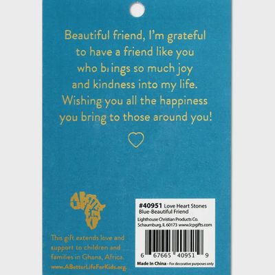 Heart Stone Card Beautiful Friend