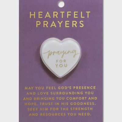 Heart Stone Card Heartfelt Prayers