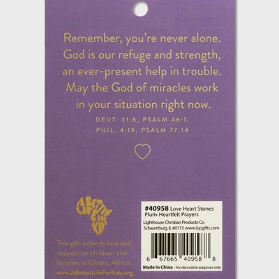 Heart Stone Card Heartfelt Prayers